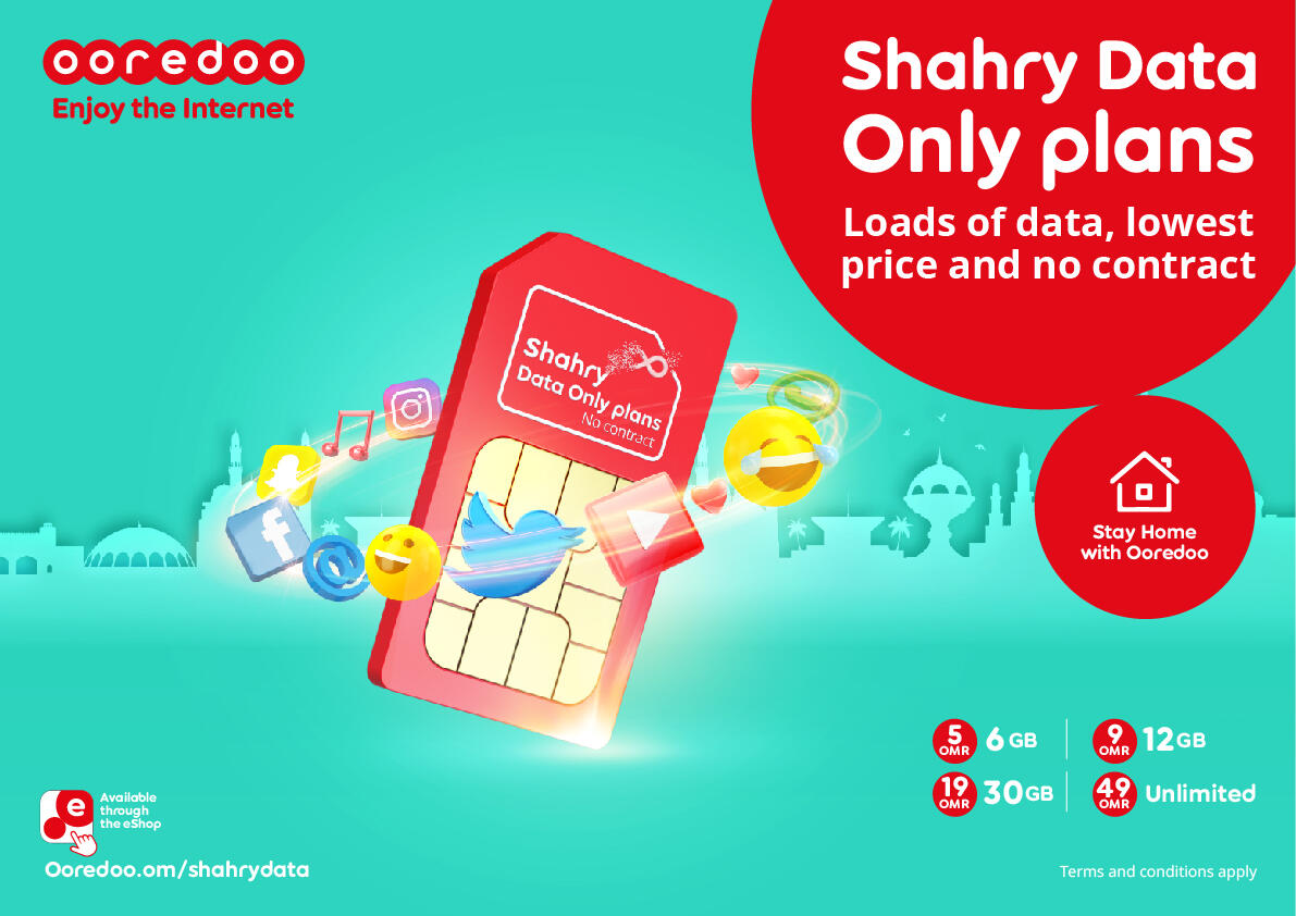 Enjoy the with Ooredoo’s Shahry Data Only Plans Al Bawaba